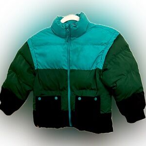 Lego Kids Teal and Green Puffer Jacket \ Vest | Sz S